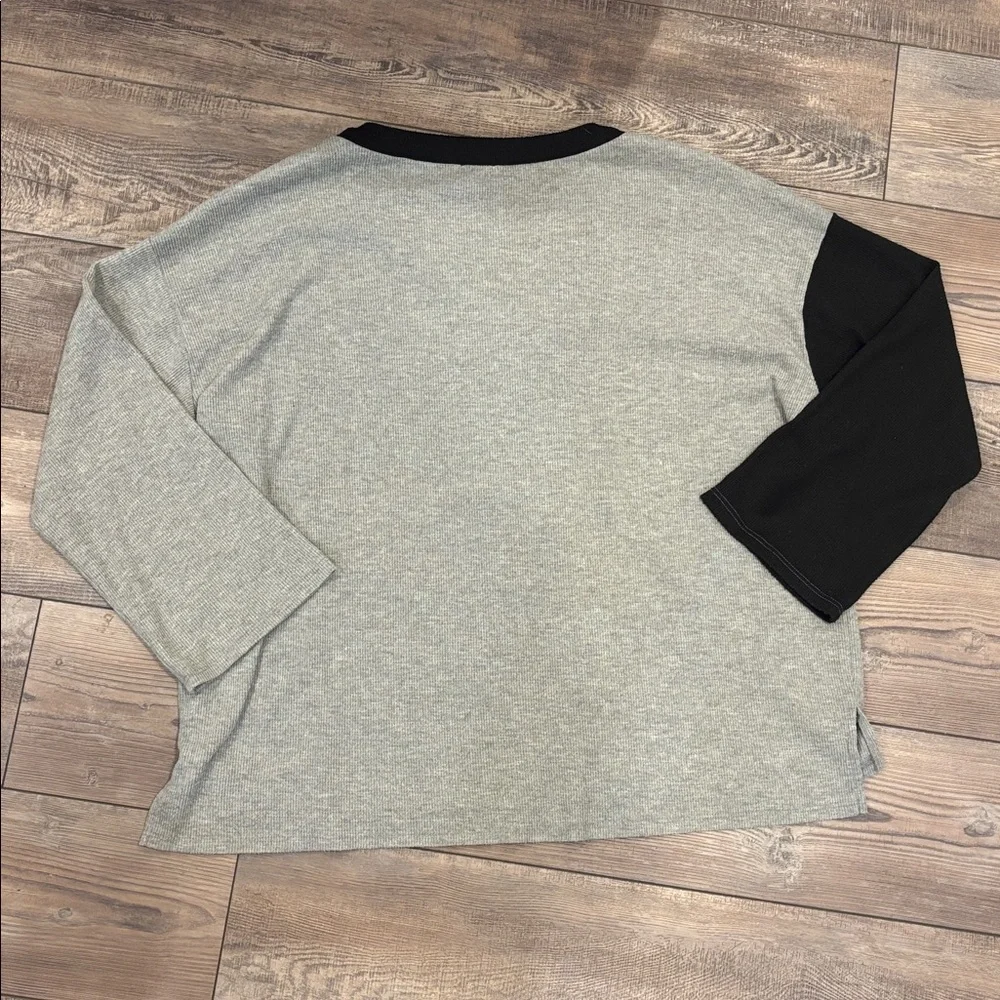 BiBi Ribbed Color Block Long Sleeve - Picture 4 of 4